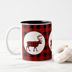 Holzfällermuster Landelch-Kaffee-Tasse Zweifarbige Tasse