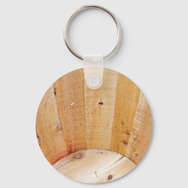 Holzfässer Schlüsselanhänger (Vorderseite)