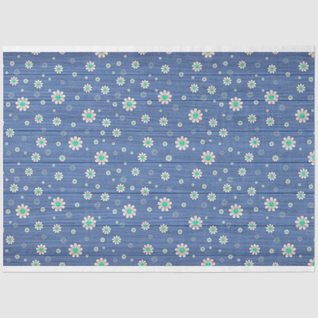 Holzfloral Modernes beliebtes Gewebepapier Seidenpapier (Vorderseite)