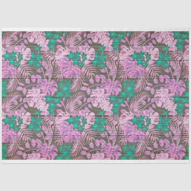 Holzfloral Modernes beliebtes Gewebepapier Seidenpapier (Vorderseite)