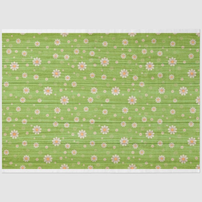 Holzfloral Modernes beliebtes Gewebepapier Seidenpapier (Vorderseite)