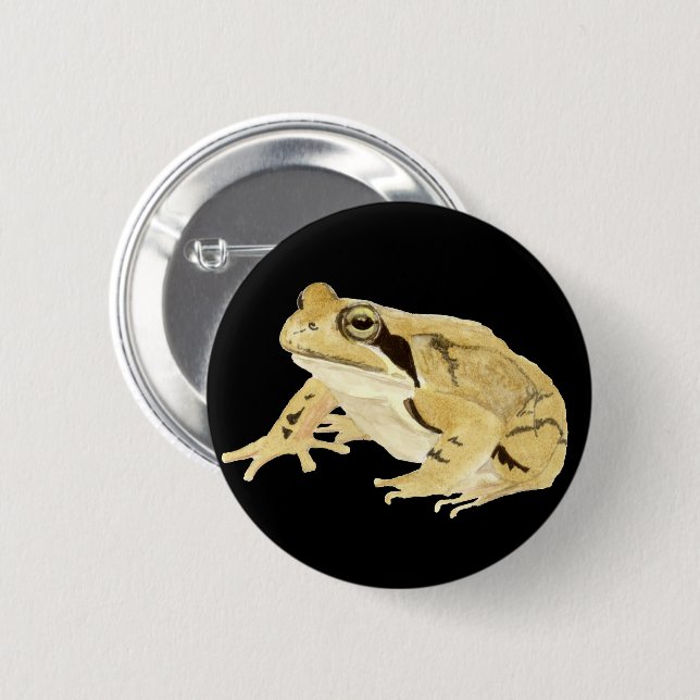 Holzfrosch Button (Vorne & Hinten)
