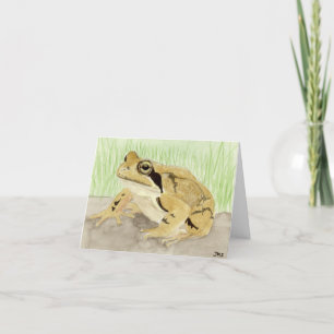 Holzfrosch Dankeskarte