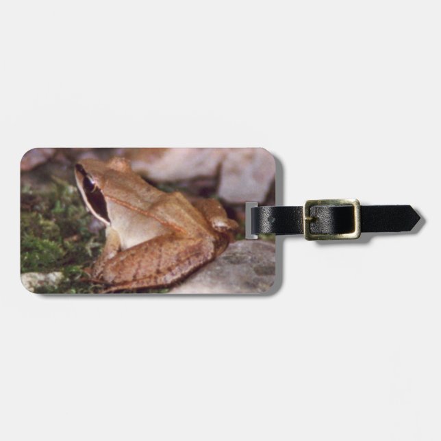 Holzfrosch Gepäckanhänger (Vorderseite horizontal)