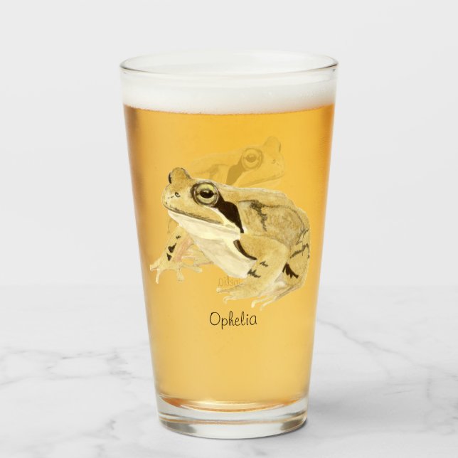 Holzfrosch Glas (Vorne (Gefüllt))