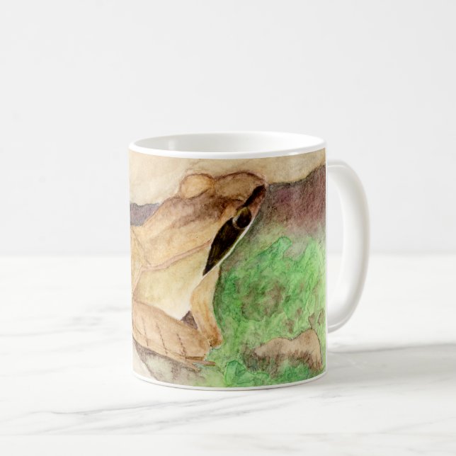 Holzfrosch Kaffeetasse (VorderseiteRechts)