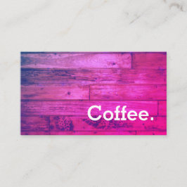 Holzfußboden Einfache Loyalität Kaffee Punch-Karte Treuekarte