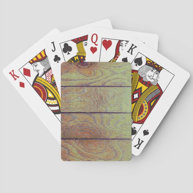 Holzfußboden Spielkarten (Rückseite)