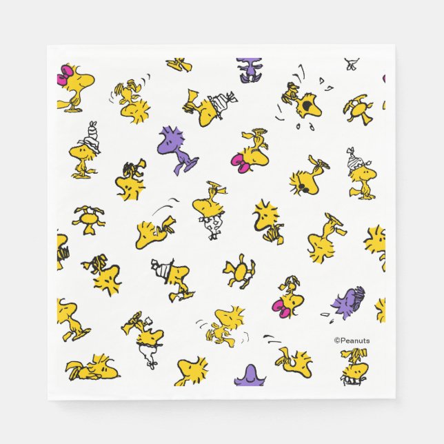 Holzfußmuster Serviette (Vorderseite)