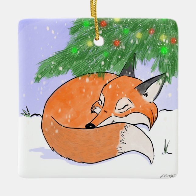 Holzfußschmuck Keramikornament (Vorderseite)