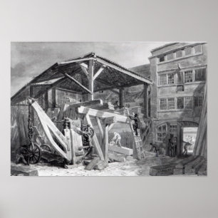 Holzgarten, Finsbury, 1825 Poster