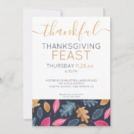 Holzgeländer Muster Erntedank Abendessen Party Feiertagskarte