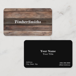 Holzgeschirr-Visitenkarte Visitenkarte