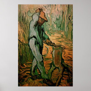 Holzhacker (nach Millet) von Vincent van Gogh Poster