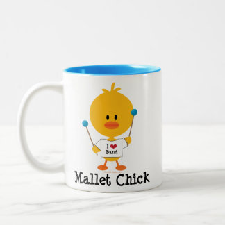 Holzhammer-Küken-Reise-Tasse Zweifarbige Tasse