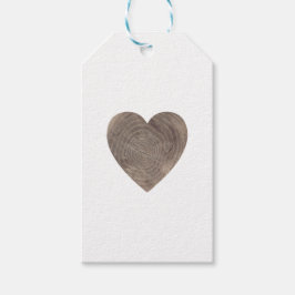 Holzherz rustikale Gastgeschenk Hochzeit Geschenkanhänger