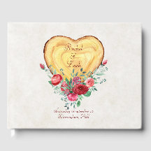 Holzherz und Rose Liebe Land