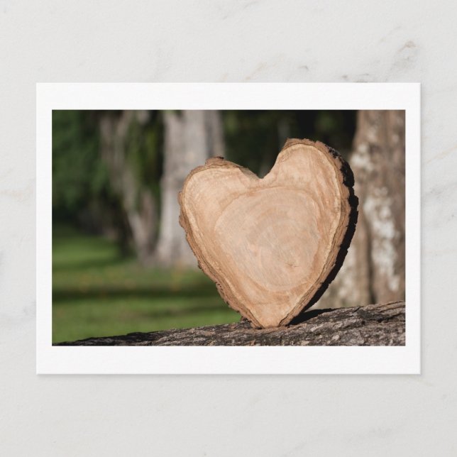 Holzherz v1 postkarte (Vorderseite)
