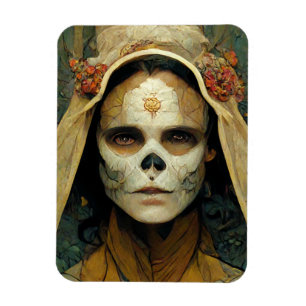 Holzhexe 1 Fantasie Magnet