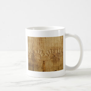 Holzhundpfoilgeflecht Print Kaffeetasse
