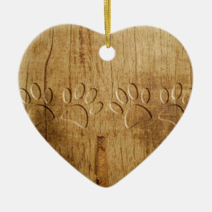 Holzhundpfoilgeflecht Print Keramikornament