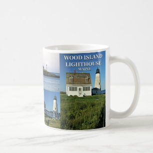Holzinsel Leuchtturm, Maine Tasse