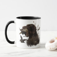 Holzjagd mit deutschem Drahthaar Pointer