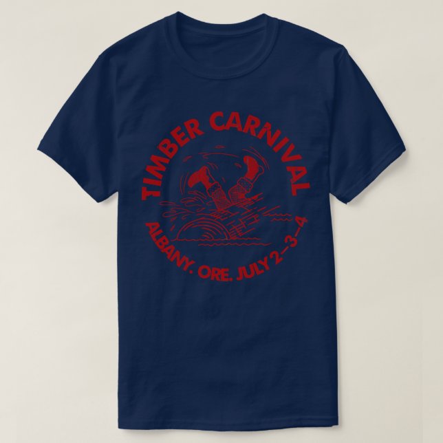 Holzkarneval Albany Oregon T-Shirt (Design vorne)