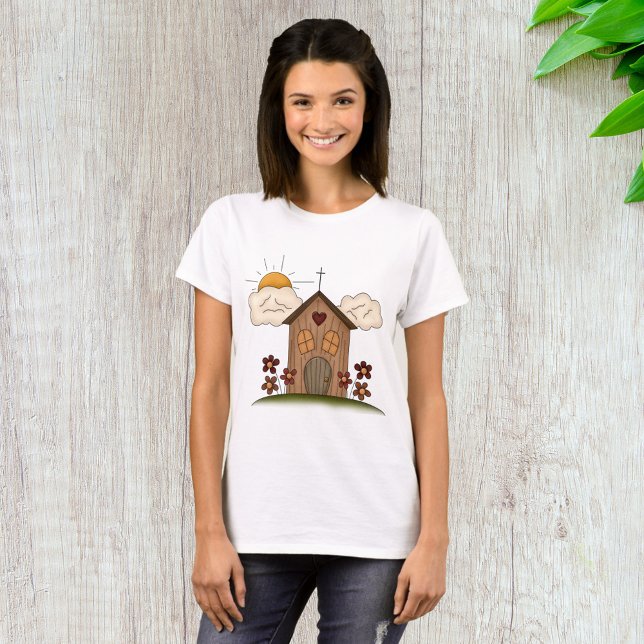 Holzkirche T-Shirt (Von Creator hochgeladen)
