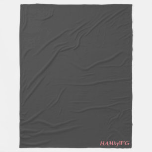 Holzkohle - HAMbWG Fleece-Decke, groß Fleecedecke
