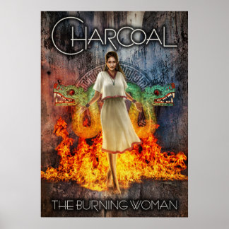 Holzkohle: Jungfrau Poster