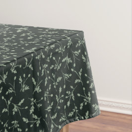 Holzkohle-Schwarzes modernes Landhaus-Daisy-Bud-Mu Tischdecke