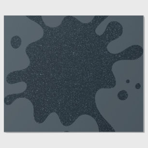 Holzkohle-Tinte Splash Geschenkverpackungspapier - Geschenkpapier