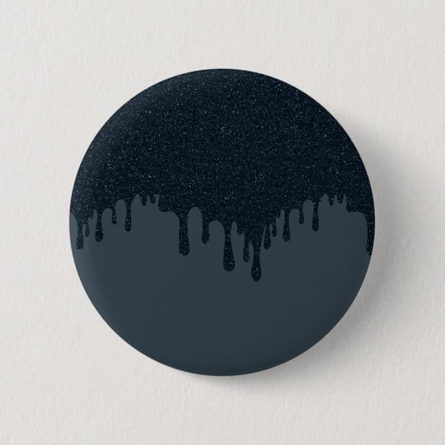 Holzkohle-Tropfen-Button – Anpassbar Button (Vorderseite)