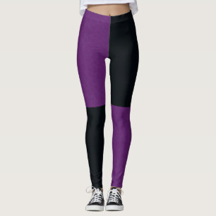 Holzkohle und violette Jeans, Leggings