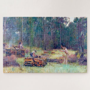 Holzkohlebrenner Holzspalter Tom Roberts 1886