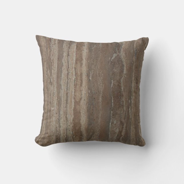 Holzkohlenbraun-Marmorstein des Naturgranits Kissen (Vorderseite)