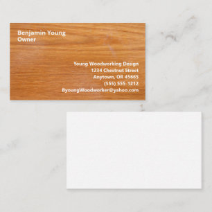Holzkorn San Serif Stil Seven Line Custom Visitenkarte