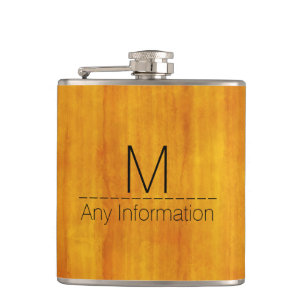 Holzkörner-Monogramm Nr. 3 Flachmann
