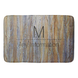 Holzkörner-Monogramm Nr. 4 Badematte
