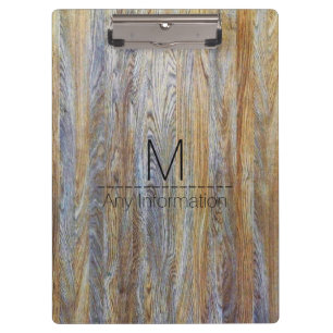 Holzkörner-Monogramm Nr. 4 Klemmbrett