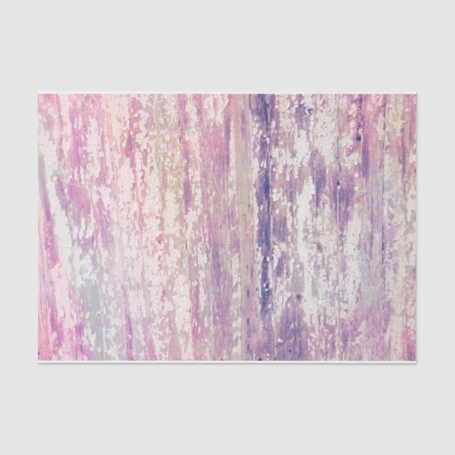 Holzkörner Pink Weiß Lila Rustikale Textur Seidenpapier (Vorderseite)