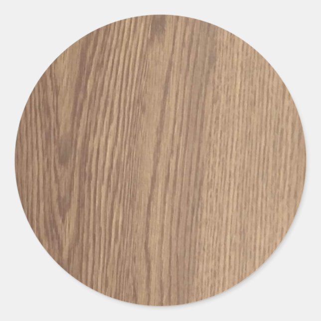 Holzkörner-Rundkleber Runder Aufkleber (Vorderseite)