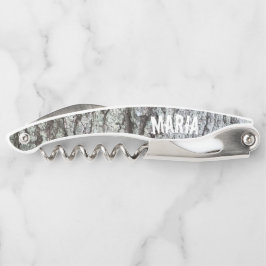 Holzkörner Rustikales Monogramm Kellnermesser