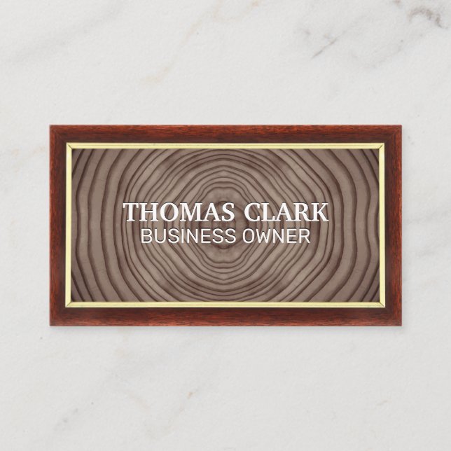 Holzkörner | Wall Grunge Visitenkarte (Vorderseite)