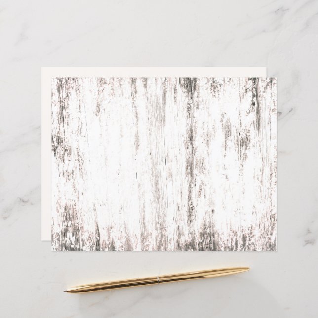 Holzkörner weißes rustikales Land Textur Decoupage (Vorderseite/Rückseite Beispiel)