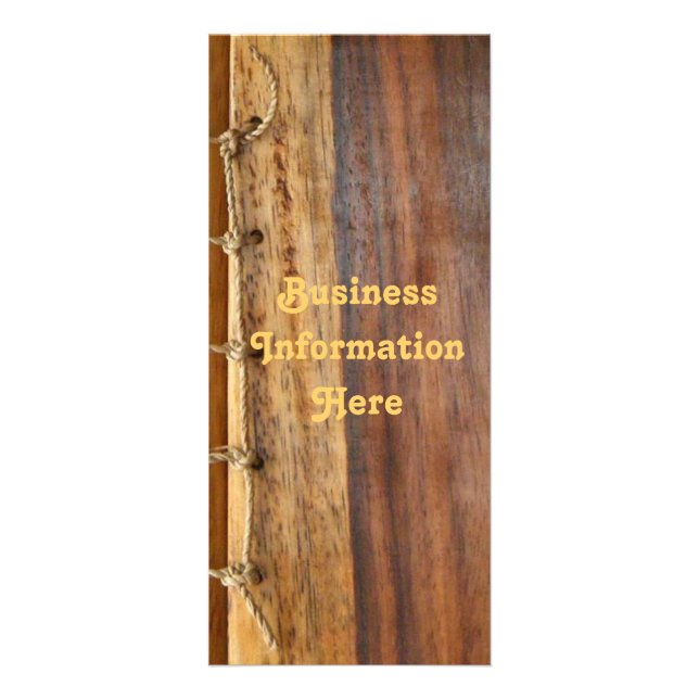 Holzkörnerkarte 2012 Kalender Business Rack Card Werbekarte (Vorne)