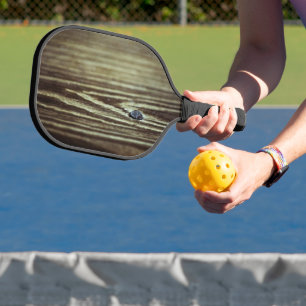 Holzkörnertextur von Shirley Taylor Pickleball Schläger