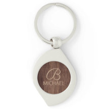 Holzkörnholz mit Monogramm-Personalisierter Bezeic