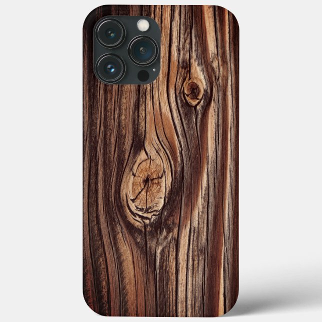 Holzkörnmuster Case-Mate iPhone Hülle (Rückseite)